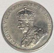 1922 Far 2 Canada 5 Cents Very Near Unc