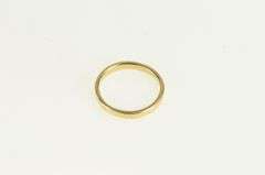 14K Yellow Gold 1.9mm Squared Plain Baby Child's Ring
