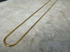 10k Yellow Gold Solid Franco Wheat Rope Chain 1mm Necklace 16"
