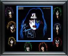KISS Ace Frehley Signed Framed 20x25 Solo Album Photo Display Exact Proof ACOA