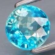 Clean and glittering 1.60ct diamond luster blue Zircon