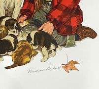 Highly Collectible Norman Rockwell Hand Signed Color Lithograph