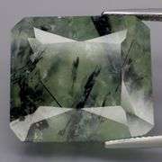 Collectors 34.13ct rutilated Prehnite