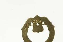 14K Yellow Gold Claddagh Traditional Irish Celtic Loyalty Pendant