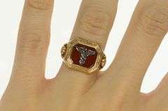 10K Yellow Gold 1932 Frederick City Hospital Carnelian Ring