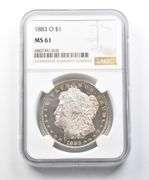 MS61 1883-O Morgan Silver Dollar NGC Great Contrast