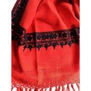 Handmade Ruby Embroidered Wrap