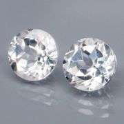 Superb 5.04ct high fire 8mm diamond white Topaz