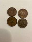 4 Patriotic Civil War Tokens