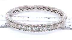 Judith Ripka Aquamarine bangle in 925 sterling silver