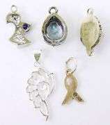 5 Sterling Silver Pendants