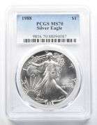 MS70 1988 American Silver Eagle PCGS