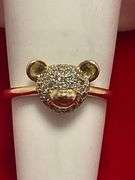 14K YELLOW GOLD DIAMOND RING