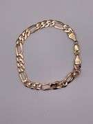 11.8g 10k YG Bracelet, 9in, 8mm Figaro Link