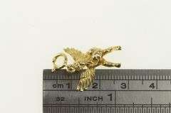 14K Yellow Gold Cupid Cherub Baby Angel Love Charm/Pendant