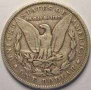 1893 Morgan Silver Dollar, Cleaned.