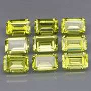 Vibrant 5.54ct Peridot set