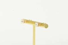 14K Yellow Gold 1.75 Ctw Diamond Solitaire Classic Stud Earrings