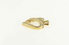 10K Yellow Gold 1.75 Ctw Baguette Diamond Heart Love Pendant