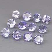 Glittering 3.08ct bright blue violet Tanzanite set