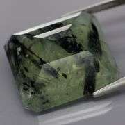 Collectors 34.13ct rutilated Prehnite