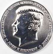 1964 Kennedy Half Dollar & 1/2 Pound Commem Medal US Commem. Gallery