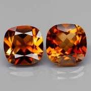 Beautifully matched 9.32ct Imperial Topaz pair