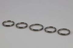 Lot of 16 Titanium Rings Brushed Finish Various Sizes 3mm Bands