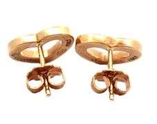 Vintage Tiffany & Co. Open Heart Stud Earrings in 18K