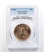 1998 $50 American Gold Eagle 1 Oz Gold MS70 PCGS