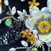 Vintage Handmade Beaded Embroidery Purse