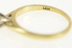 14K Yellow Gold 0.35 Ct Diamond Solitaire Classic Engagement Ring
