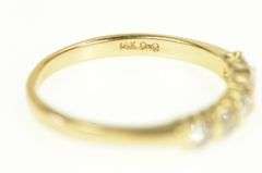 14K Yellow Gold 0.50 Ctw Classic Diamond Wedding Band Ring