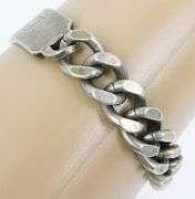Vintage Men's Heavy Sterling Silver I.D. Bracelet
