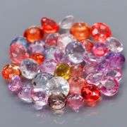 Glittering 38 piece 9.38ct fancy color Sapphire set