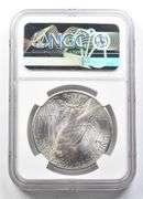 MS63 1925 Peace Silver Dollar Mint Error OBV Struck Thru NGC