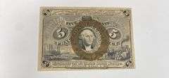 Sharp Unc 5 Cent Fractional Currency Note