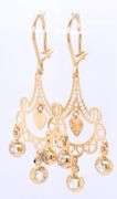 14kt Yellow gold dangle earrings