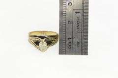 14K Yellow Gold 0.60 Ct Old Mine Cut Diamond Engagement Ring