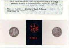 1914-D Lincoln Wheat Cent with ANACS Photo Certification