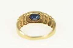 14K Yellow Gold Men's Sapphire Diamond Wedding Ring