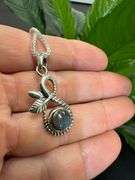 Sterling Silver Genuine Labradorite Pendant