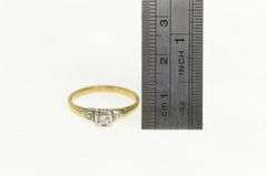 14K Yellow Gold 1940's Diamond Classic Promise Ring
