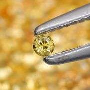 Fantastic 4.53ct diamond cut yellow Sapphire set