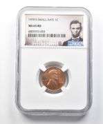 MS65 RD 1970-S Small Date Lincoln Memorial Cent NGC