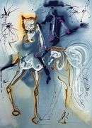 Highly Collectible and Rare Salvador Dali Original Llithograph from 'Les Chevaux de Dali' Suite