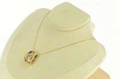 14K Yellow Gold Asch Grossbardt Mother of Pearl Pendant