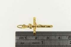 14K Yellow Gold Cross Crucifix Christian Faith Symbol Charm/Pendant