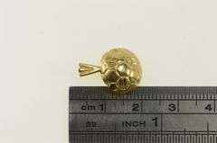 14K Yellow Gold Diamond Cut Soccer Ball Sports Charm/Pendant