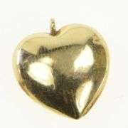 14K Yellow Gold Heart Love Symbol Classic Vintage Charm/Pendant